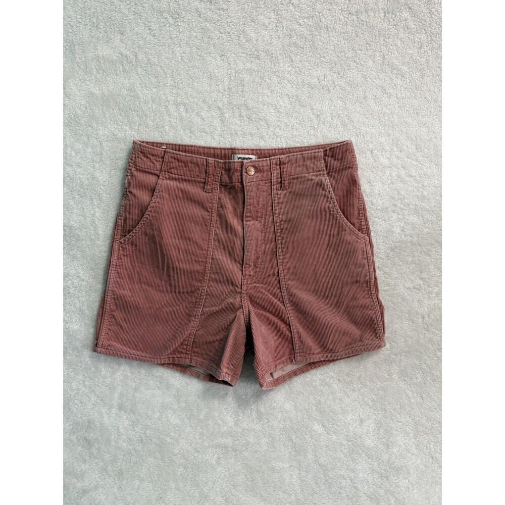 Wrangler Women’s Corduroy Shorts Size 30 Salmon Pink Short Shorts High Rise